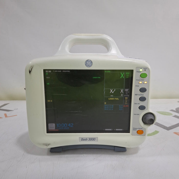 GE Healthcare Dash 3000 - Masimo SpO2 Patient Monitor