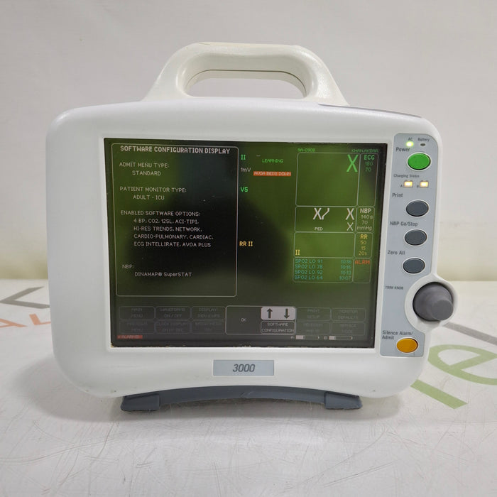 GE Healthcare Dash 3000 - Masimo SpO2 Patient Monitor