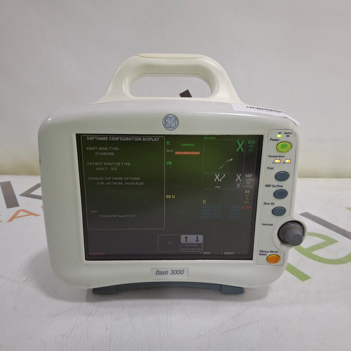 GE Healthcare Dash 3000 - Masimo SpO2 Patient Monitor