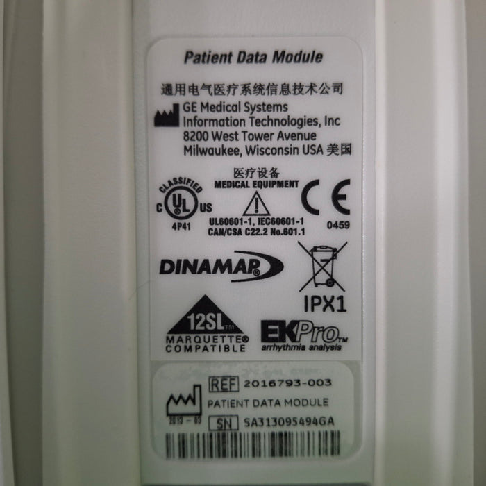 GE Healthcare Masimo PDM Patient Data Module