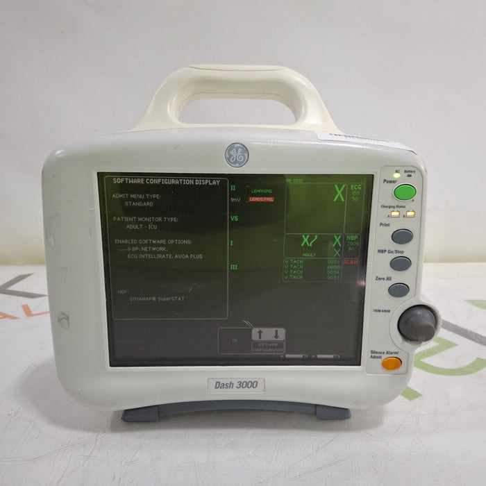 GE Healthcare Dash 3000 - Masimo SpO2 Patient Monitor