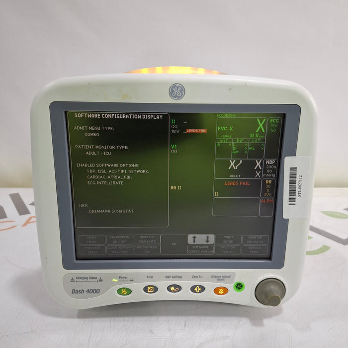 GE Healthcare Dash 4000 - Masimo SpO2 Patient Monitor