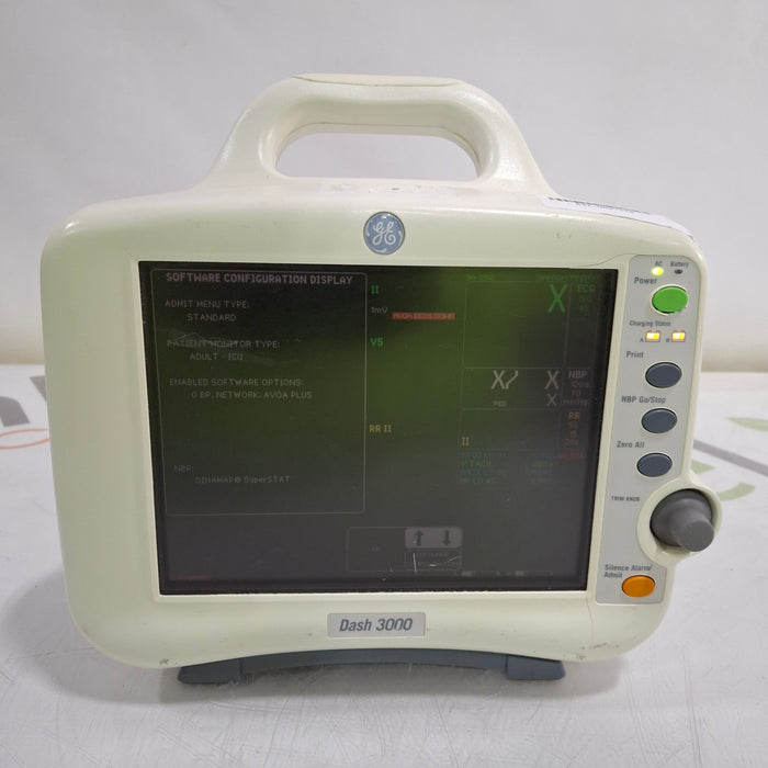 GE Healthcare Dash 3000 - Masimo SpO2 Patient Monitor