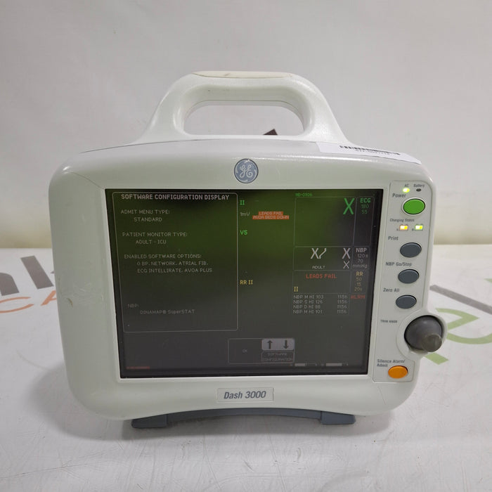 GE Healthcare Dash 3000 - GE/Nellcor SpO2 Patient Monitor