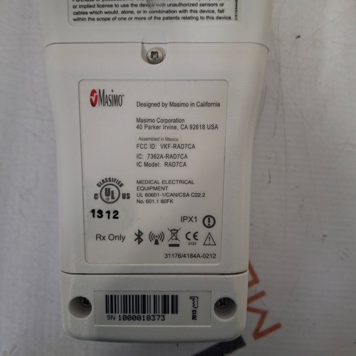 Masimo Radical 7 Pulse Oximeter w/ Base