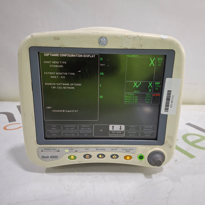 GE Healthcare Dash 4000 - Masimo SpO2 Patient Monitor