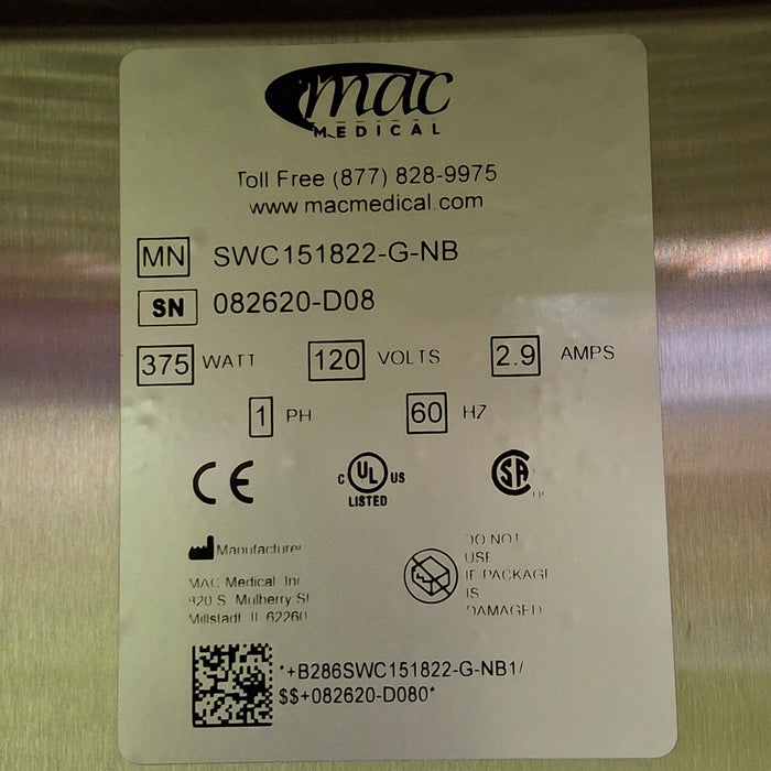 Mac Medical, Inc. Mac Medical, Inc. SWC151822-G-NB Warming Cabinet Medical Furniture reLink Medical