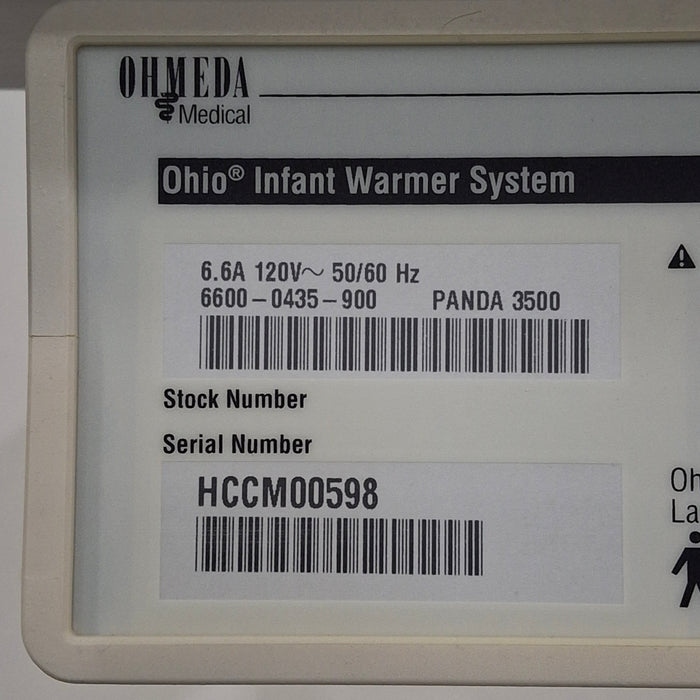 Ohmeda Medical Panda 3500 Infant Warmer