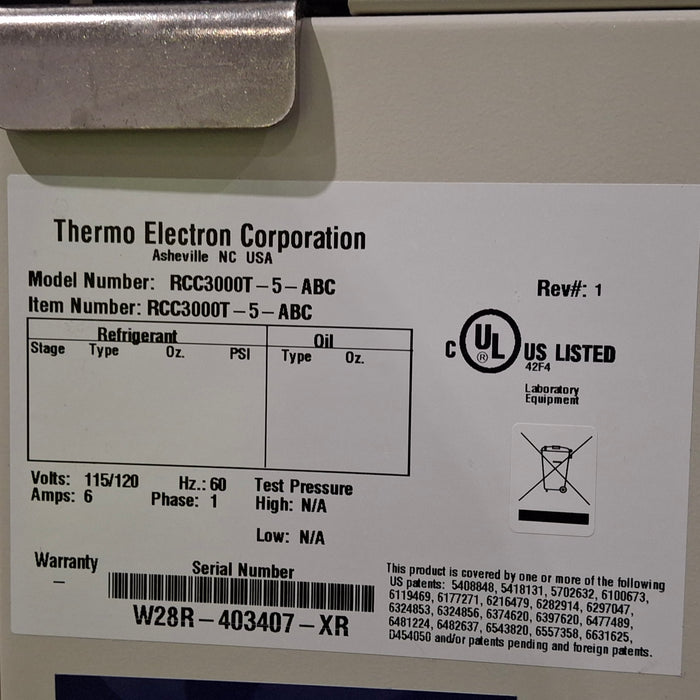 Thermo Electron Revco RCC300T Co2 Incubator