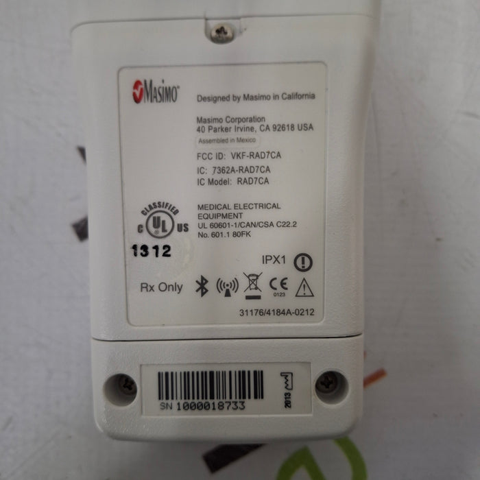 Masimo Radical 7 Pulse Oximeter w/ Base