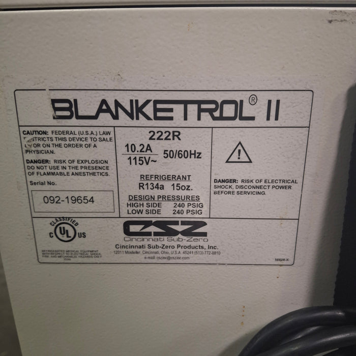 Cincinnati Sub-Zero CSZ Cincinnati Sub-Zero CSZ Blanketrol II Hyper/Hyporthermia Unit Temperature Control Units reLink Medical