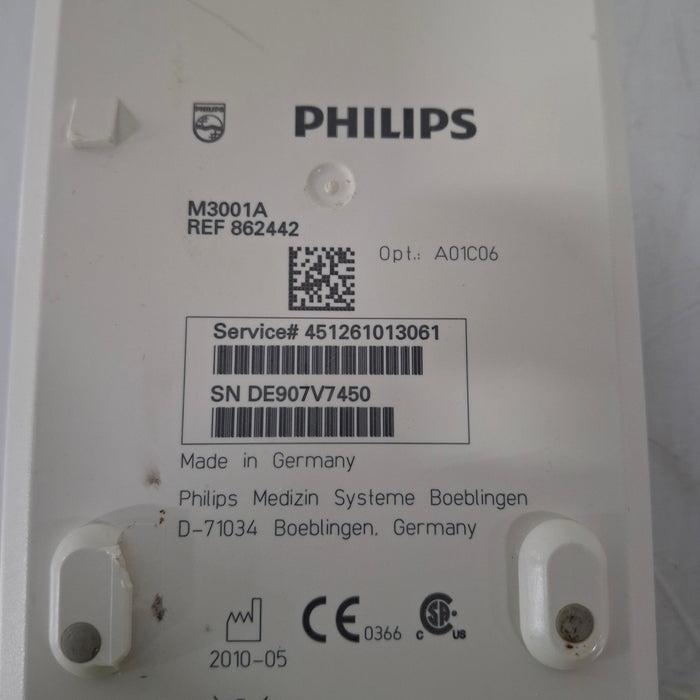 Philips M3001A-A01C06 Fast SpO2, NIBP, ECG, Temp, IBP MMS Module