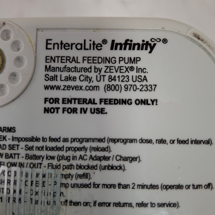 Moog Medical Moog Medical Enteralite Infinity Enteral Feeding Pump Infusion Pump reLink Medical
