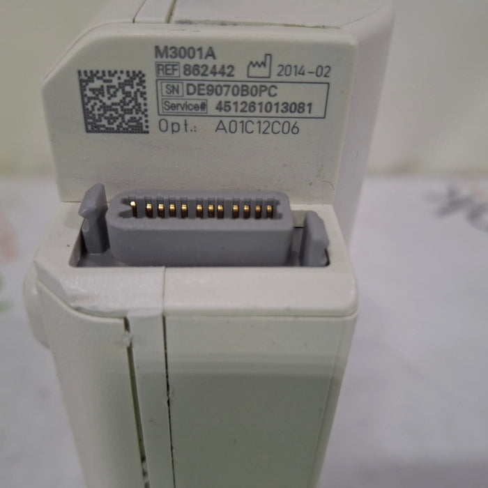 Philips M3001A-A01C06C12 Fast SpO2, NIBP, 12 lead ECG, Temp, IBP MMS Module