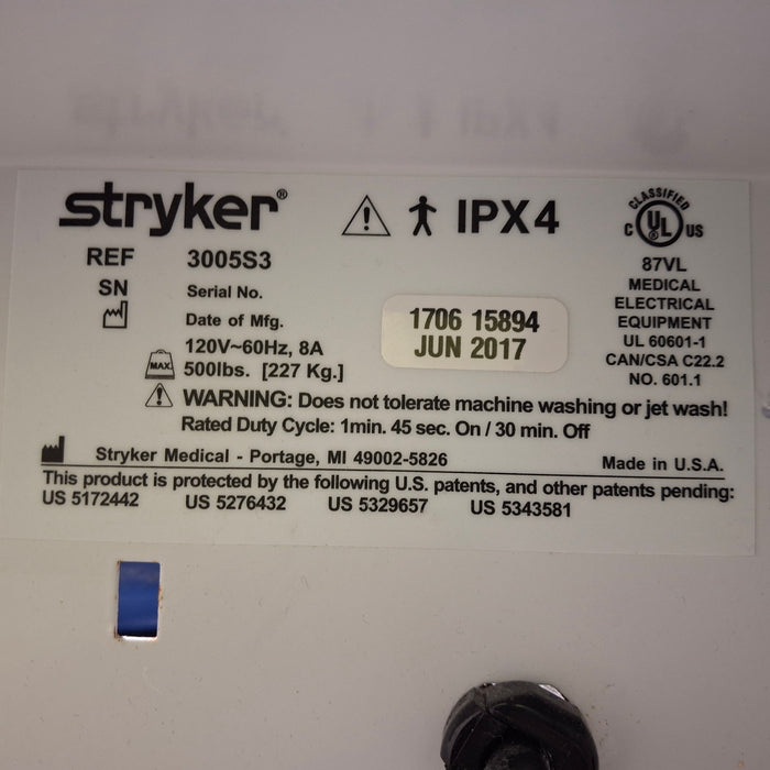 Stryker Secure III 3005 Hospital Bed