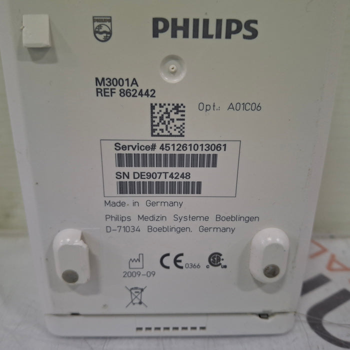 Philips M3001A-A01C06 Fast SpO2, NIBP, ECG, Temp, IBP MMS Module