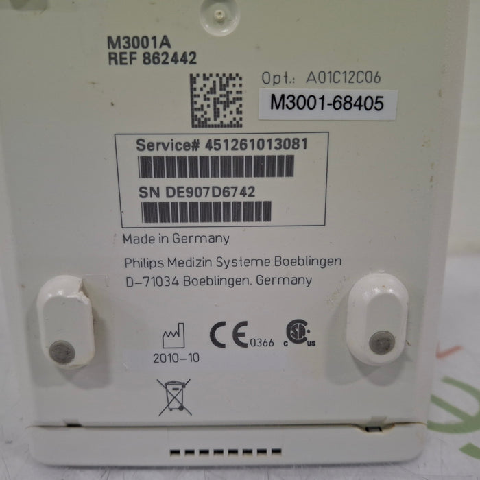 Philips M3001A-A01C06C12 Fast SpO2, NIBP, 12 lead ECG, Temp, IBP MMS Module