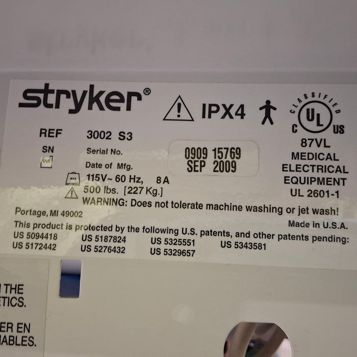 Stryker Secure III 3002 Hospital Bed