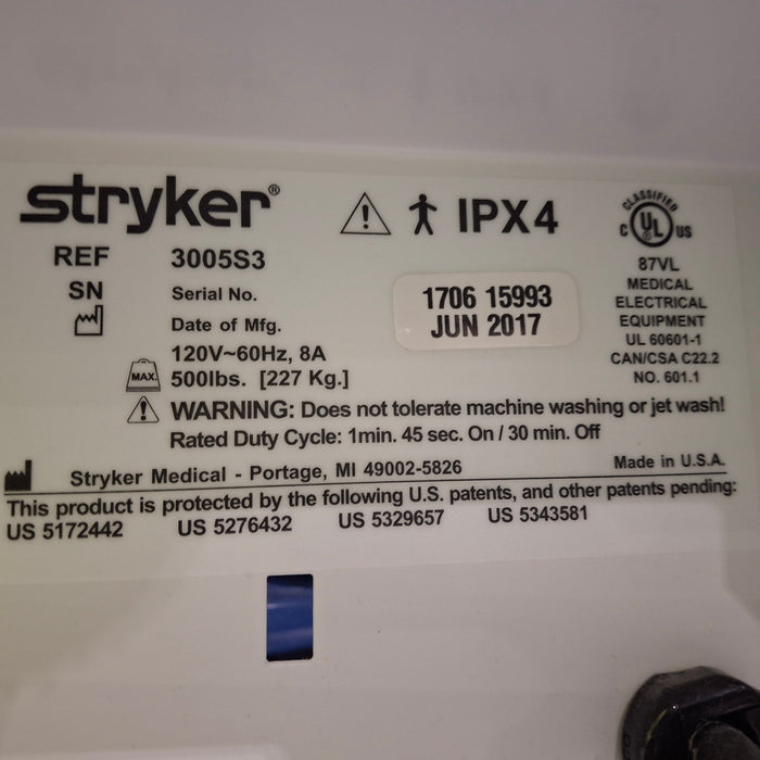 Stryker Secure III 3005 Hospital Bed