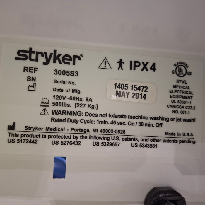 Stryker Secure III 3005 Hospital Bed