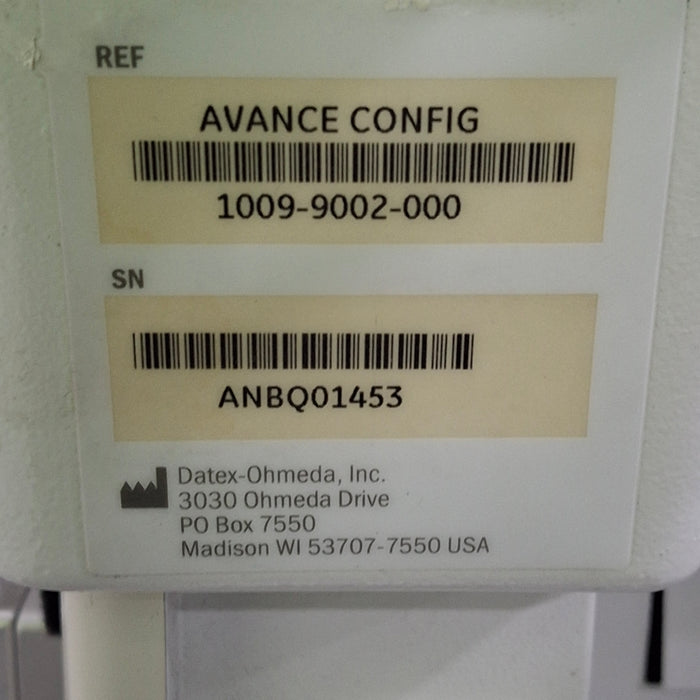 GE Healthcare S/5 Avance Anesthesia System