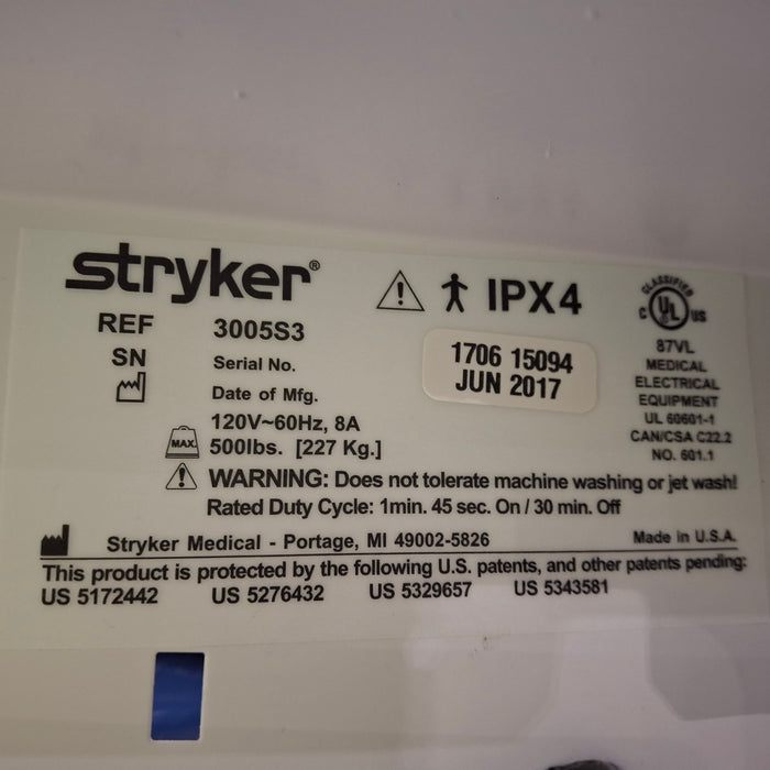 Stryker Secure III 3005 Hospital Bed