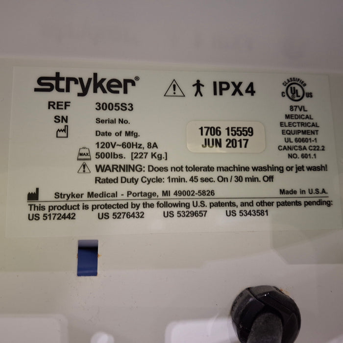 Stryker Secure III 3005 Hospital Bed