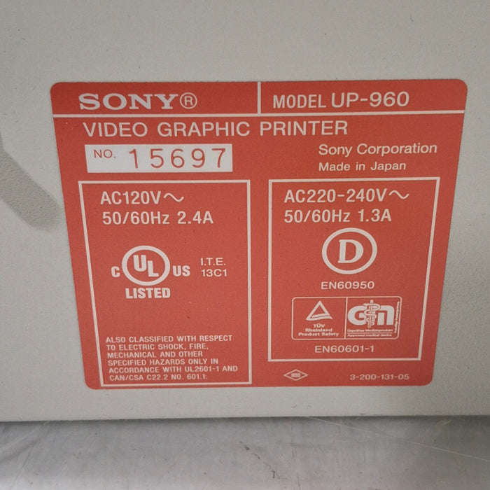 Sony UP960 Video Graphic Printer