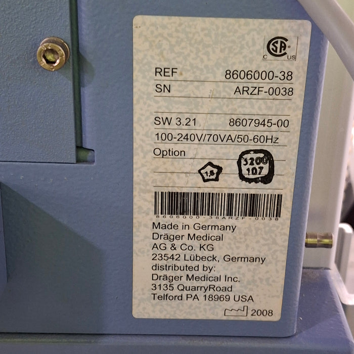 Draeger Medical Fabius Tiro Anesthesia Machine