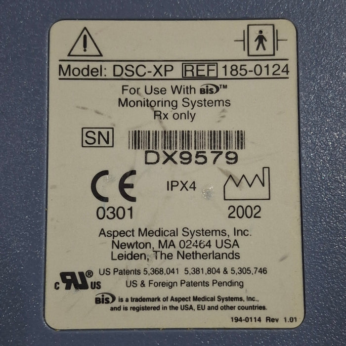 Aspect Medical Systems DSC-XP Bispectral Index Monitor Cable