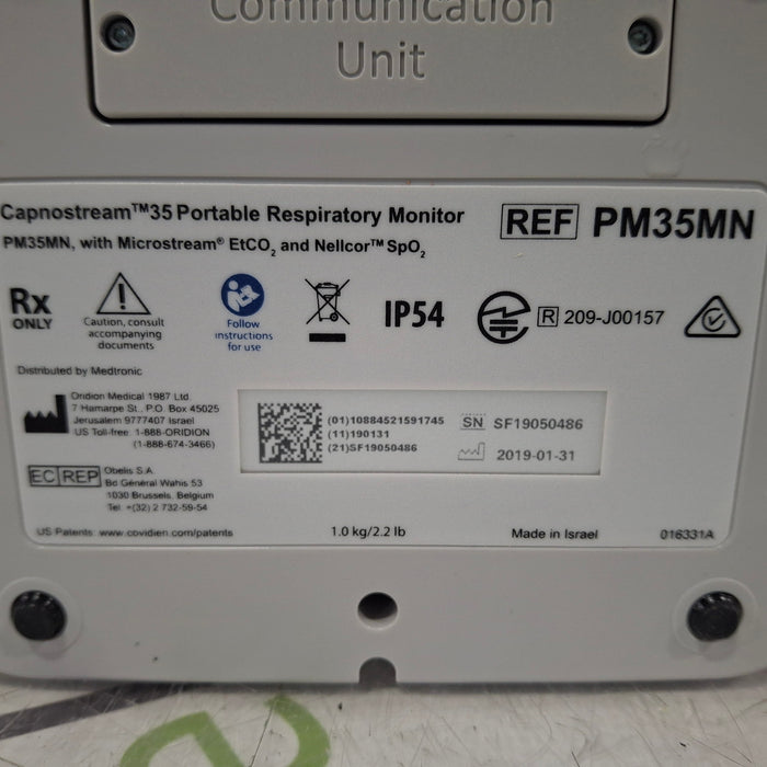 Medtronic Capnostream 35 Portable Respiratory Monitor