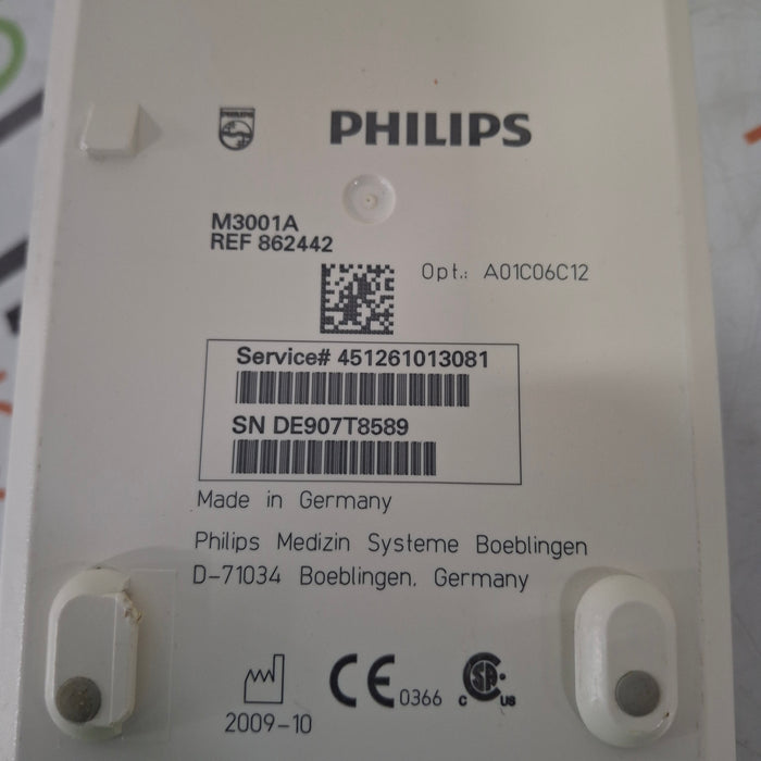 Philips M3001A-A01C06C12 Fast SpO2, NIBP, 12 lead ECG, Temp, IBP MMS Module