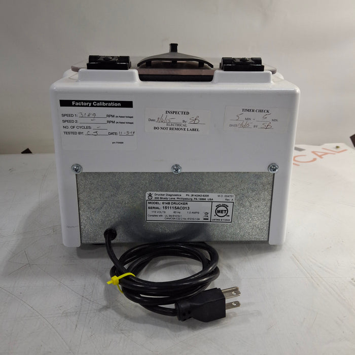 Drucker Diagnostics 614B Centrifuge