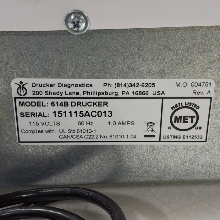 Drucker Diagnostics 614B Centrifuge