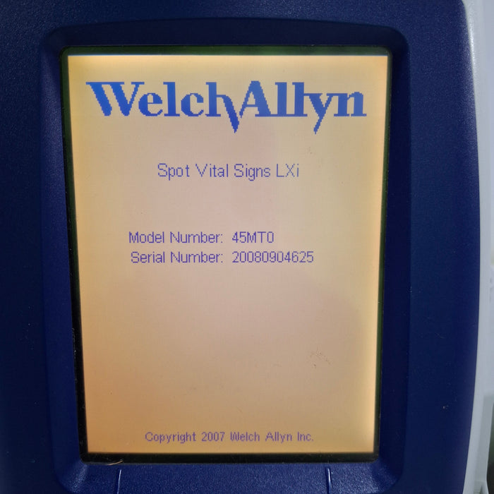 Welch Allyn Spot LXi - NIBP, SureTemp Plus, Masimo SpO2 Vital Signs Monitor