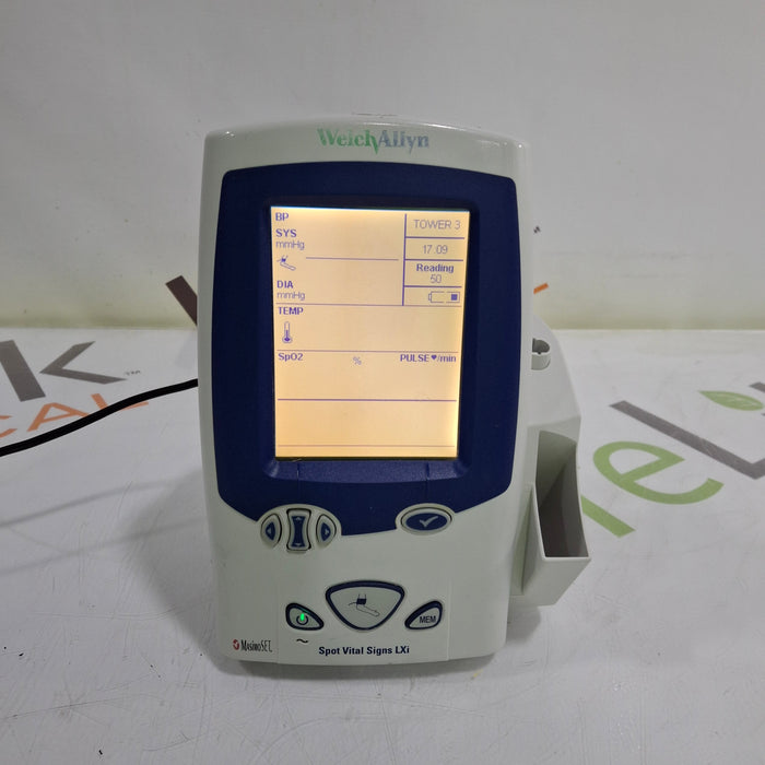 Welch Allyn Spot LXi - NIBP, SureTemp Plus, Masimo SpO2 Vital Signs Monitor