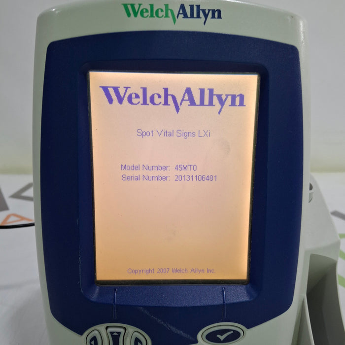 Welch Allyn Spot LXi - NIBP, SureTemp Plus, Masimo SpO2 Vital Signs Monitor