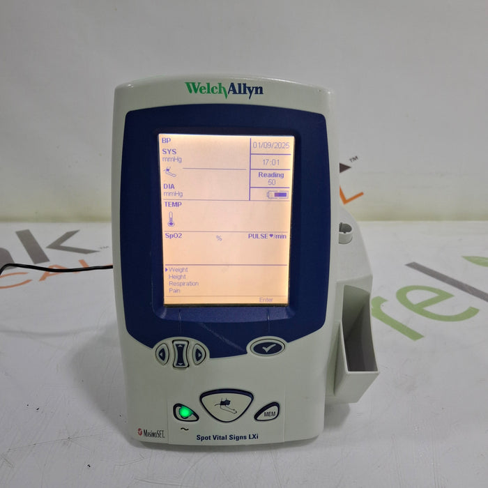 Welch Allyn Spot LXi - NIBP, SureTemp Plus, Masimo SpO2 Vital Signs Monitor