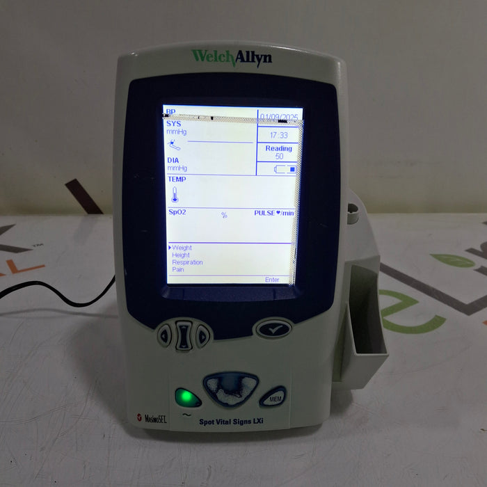 Welch Allyn Spot LXi - NIBP, SureTemp Plus, Masimo SpO2 Vital Signs Monitor