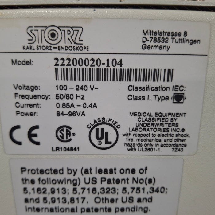Karl Storz Karl Storz Image 1 222000 20 Camera Control Unit Rigid Endoscopy reLink Medical