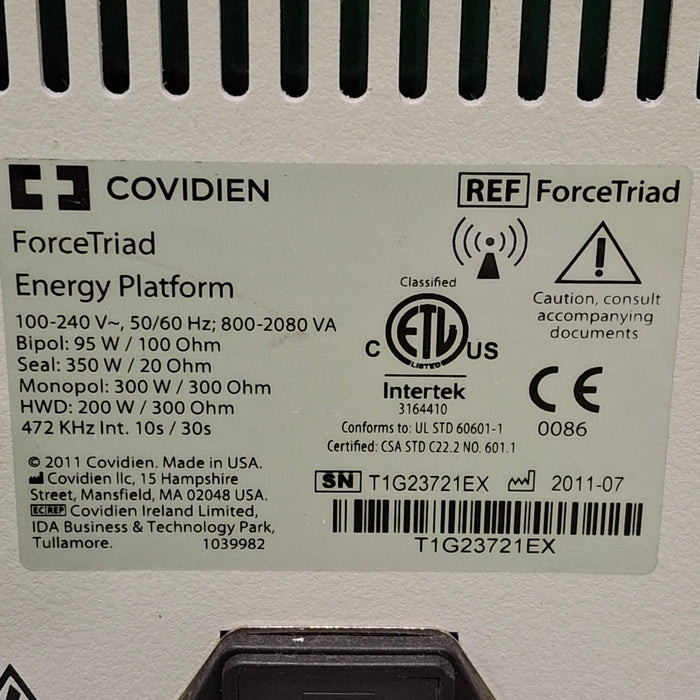 Covidien Force Triad 3.8-4.0 Electrosurgical Unit