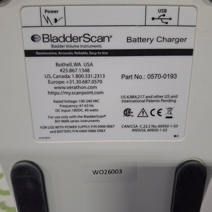 Verathon Medical, Inc BladderScan 0570-0193 Battery Charger