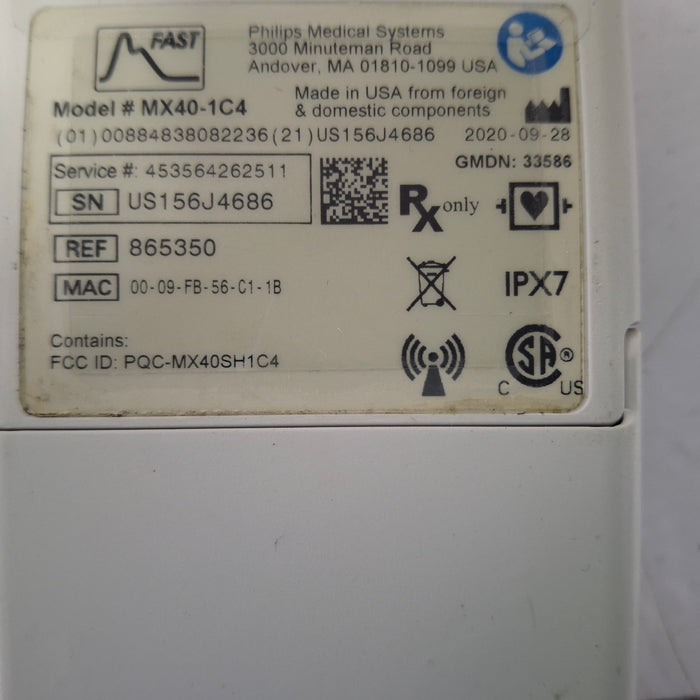 Philips MX40 1.4 ECG/SPO2 865350 Telemetry Transmitter
