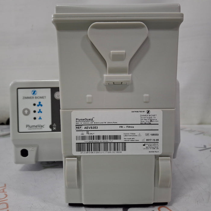 Zimmer Zimmer PlumeVac AEVV120 Surgical Smoke Evacuator Surgical Equipment reLink Medical