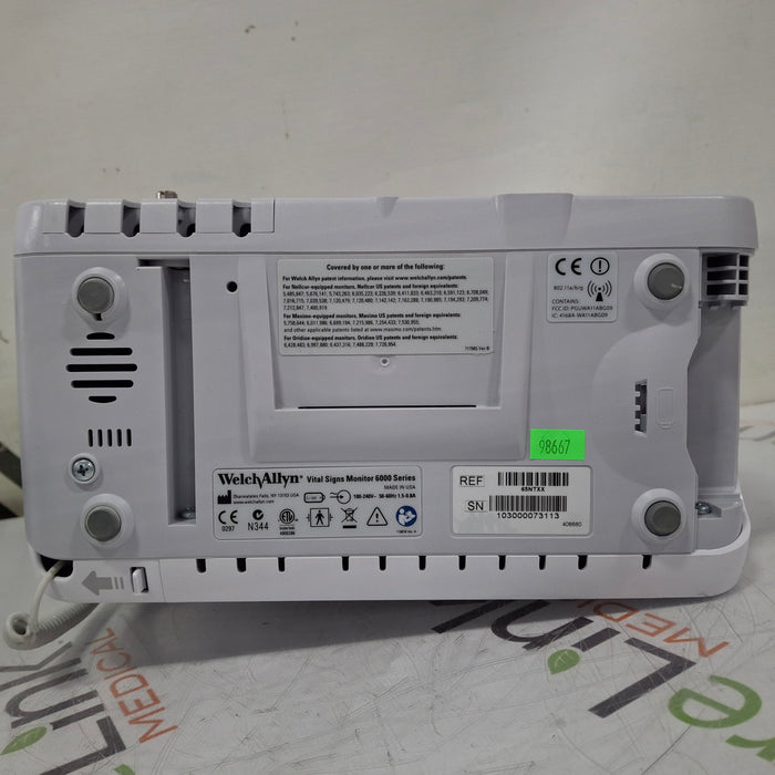 Welch Allyn Connex 6500 - Nellcor SpO2, SureTemp Vital Signs Monitor