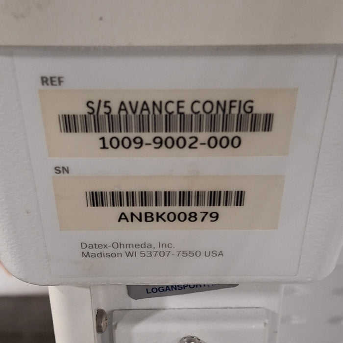 GE Healthcare S/5 Avance Anesthesia System