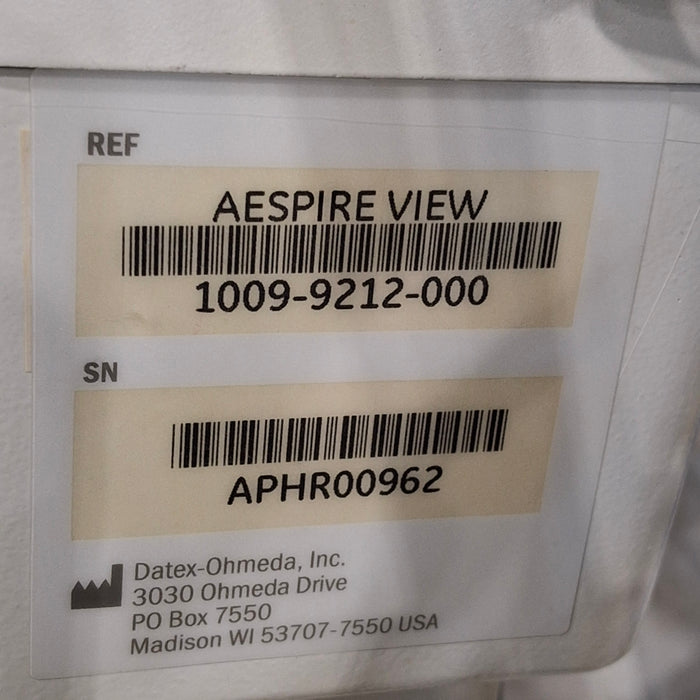 GE Healthcare Aespire View Anesthesia System