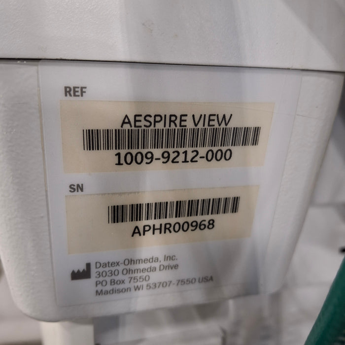 GE Healthcare Aespire View Anesthesia System
