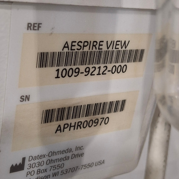 GE Healthcare Aespire View Anesthesia System