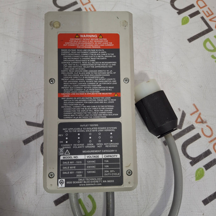 Dale Technology Dale Technology Dale 601 Safety Analyzer Test Equipment reLink Medical